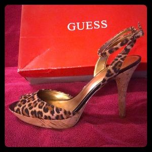 Guess Rosebud 2 leopard heels